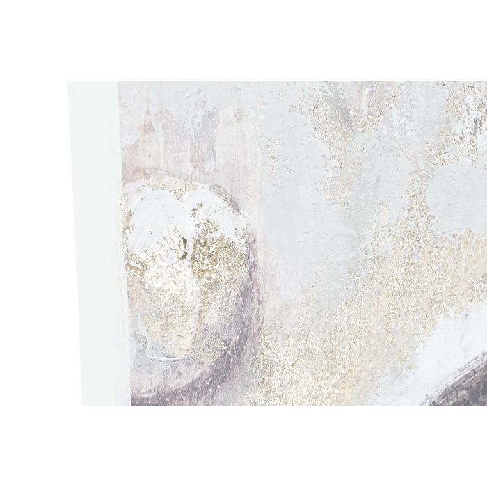 DKD Home Decor Cuadro Oriental Beige Dorado Pintado a Mano 2 Piezas 120 x 120 cm 2