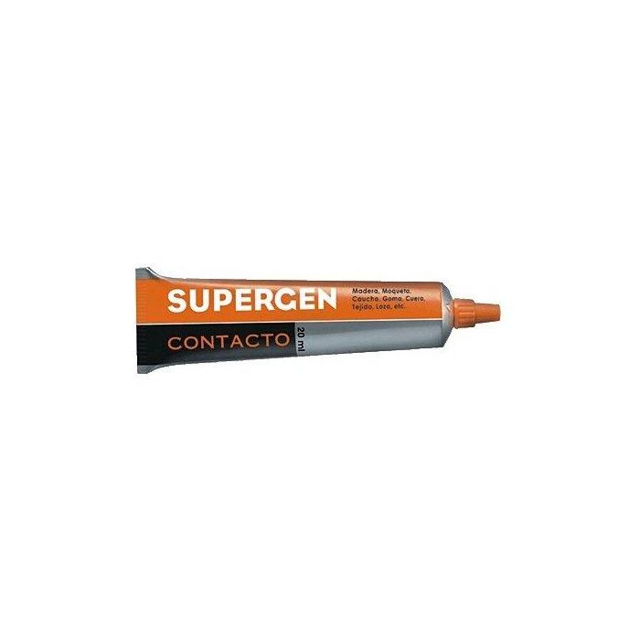 Supergen Pegamento de Contacto Resistente 20 mL para Madera, Cuero, Caucho y Más