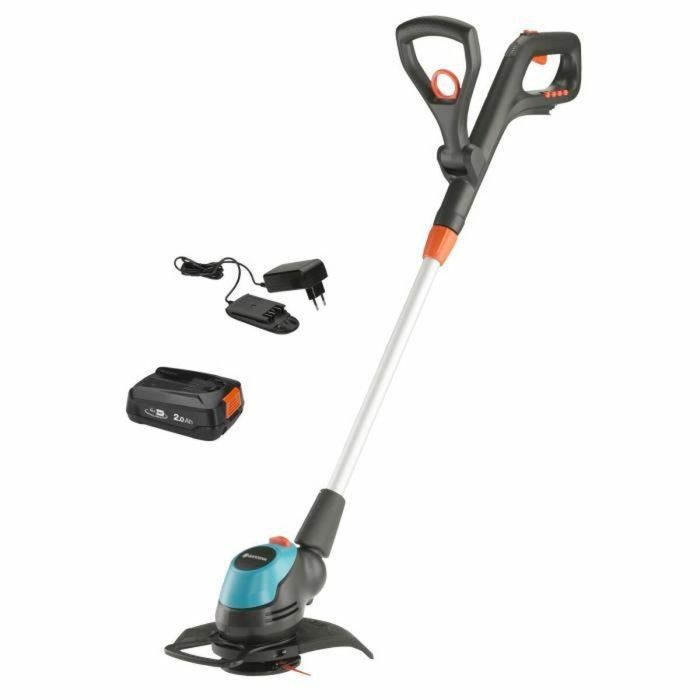 Gardena EasyCut 23 / 18V P4A Recortadora de Hilo a Batería 18V 2.0Ah con Cargador, 23 cm Corte, Mango Telescópico y 7 Cuchillas 5 Gardena EasyCut 23 / 18V P4A Recortadora de Hilo a Batería 18V 2.0Ah con Cargador, 23 cm Corte, Mango Telescópico y 7 Cuchillas 5
