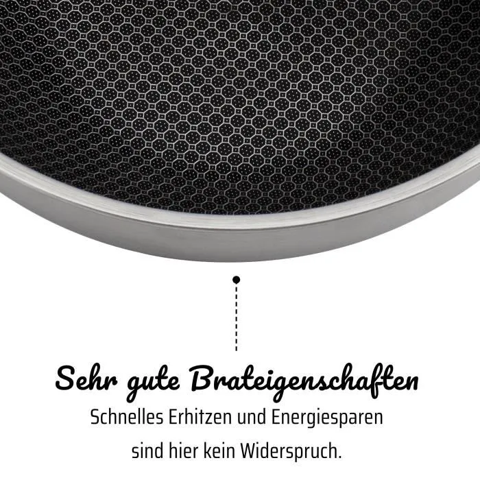 GSW Wok Pro con Tapa Ø 32 cm Acero Inoxidable Fondo 3 Capas Apto Inducción 4