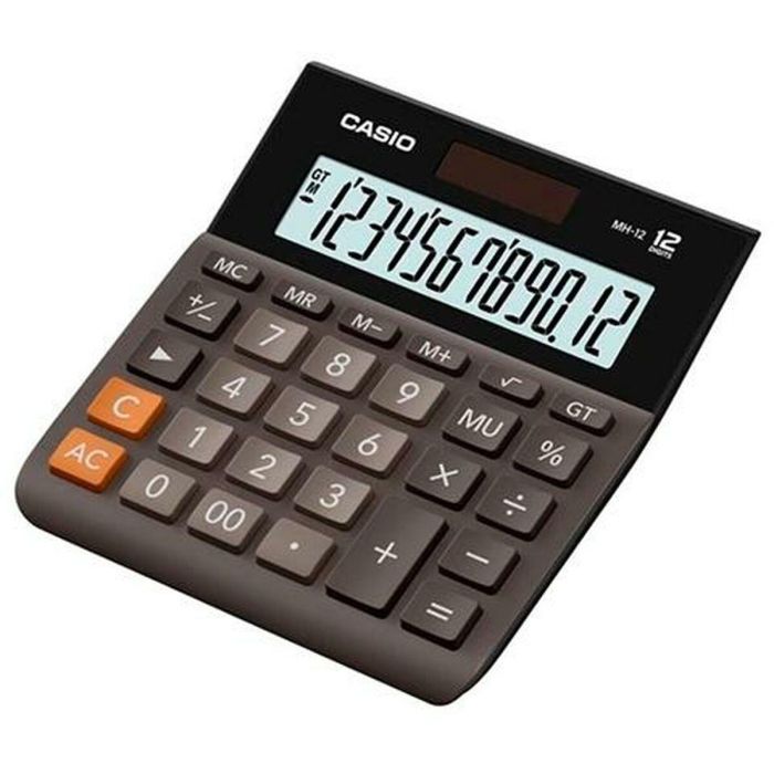 Calculadora Casio MH-12B Negro 13,6 x 12,7 x 2,7 cm (10 Unidades) 1