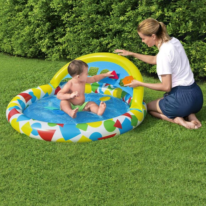 Bestway Piscina Hinchable Infantil Aprendizaje 120x117x46 cm +4 meses Jardin 52378 19