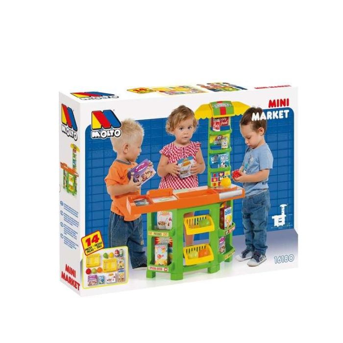 Supermercado con 14 piezas.77x59x24 cm 1 Supermercado con 14 piezas.77x59x24 cm 1