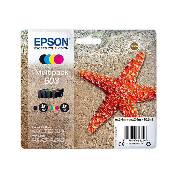 Cartucho de Tinta Original Epson C13T03U64020 10,6 ml Multicolor 0 Cartucho de Tinta Original Epson C13T03U64020 10,6 ml Multicolor 0