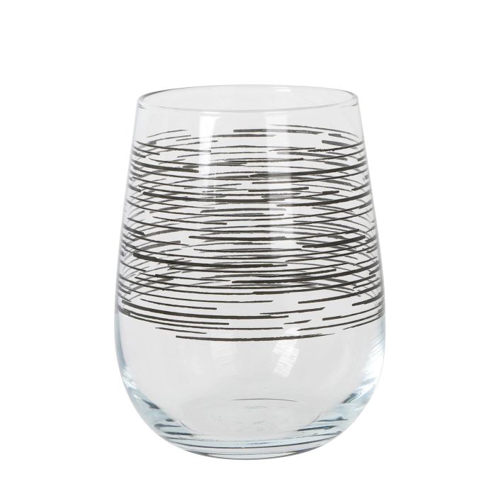 Set de 4 Vasos Gaia 475 cc Blanco Líneas - LAV (6 Cajas) 8 Set de 4 Vasos Gaia 475 cc Blanco Líneas - LAV (6 Cajas) 8