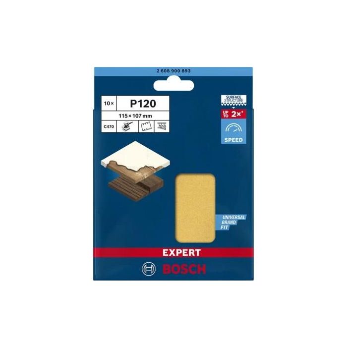 Bosch Schleifblatt C470.115x107 K120.10x 1