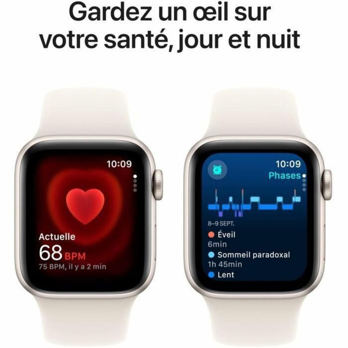 Apple Watch SE GPS - 40 mm - Caja de aluminio Starlight - Correa deportiva Starlight - M/L 1