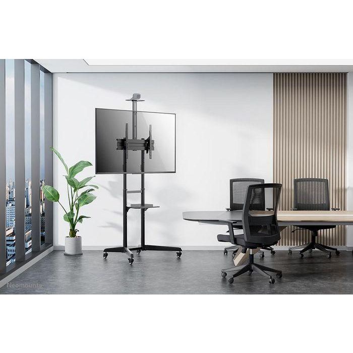 Neomounts FL50-550BL1 Soporte Suelo Móvil Pantallas 37-70" 50kg con Bandeja Cámara, Altura Ajustable, VESA 100x100-600x400, Negro 15