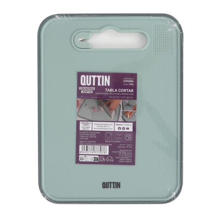 Tabla de cortar con afilador Quttin 29.2 x 22 cm (24 Unidades) 9 Tabla de cortar con afilador Quttin 29.2 x 22 cm (24 Unidades) 9