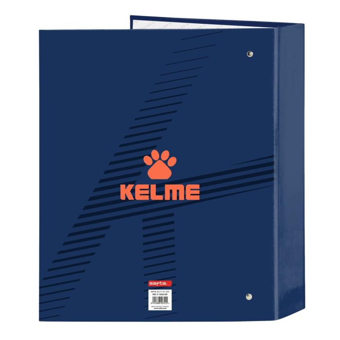 Carpeta de anillas Kelme Navy blue Naranja Azul marino A4 (27 x 33 x 6 cm) 1
