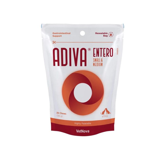 Vetnova Adiva Entero 7.5 Small & Medium 28 Chews