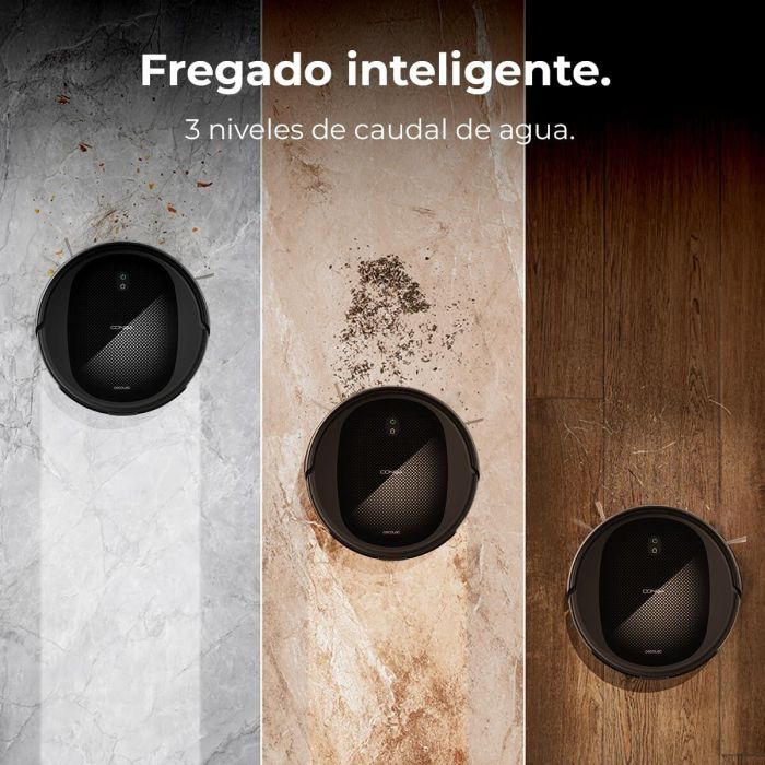Cecotec Robot Aspirador Conga M20, 7000Pa, 160min, Wi-Fi, App, iTech Gyro, Negro 9