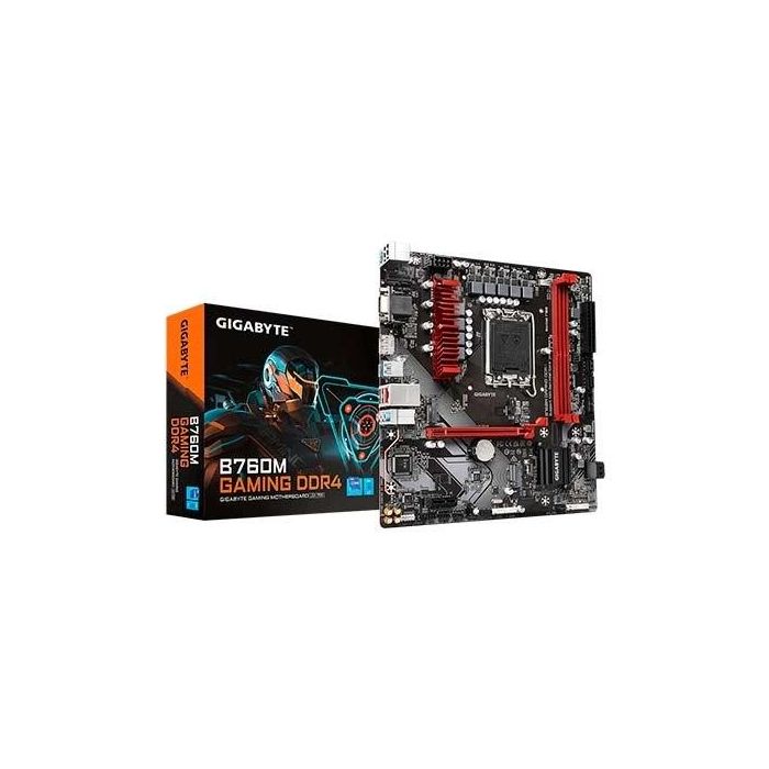 GIGABYTE B760M GAMING DDR4 Placa Base Intel B760 Express LGA 1700 micro ATX, Core 14ª Gen, 5333MHz DDR4, 2xM.2, 2.5GbE LAN