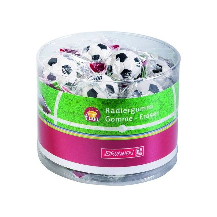 Goma De Borrar Brunnen Fun 3D Balon De Futbol Expositor De 24