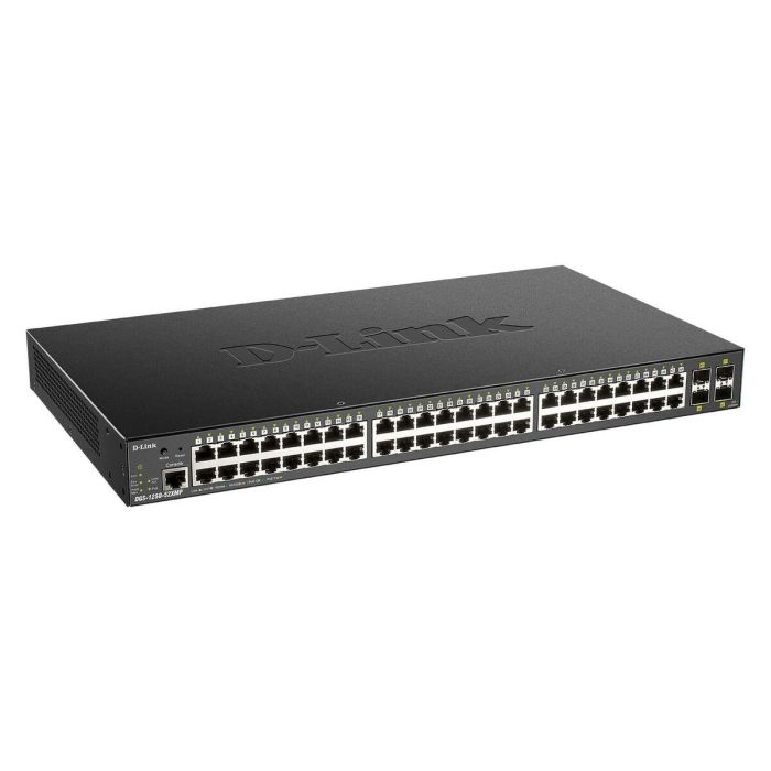 D-Link DGS-1250-52XMP Switch Gestionable 48 Puertos 10/100/1000BASE-T + 4 SFP+ 10G, PoE 370W 2 D-Link DGS-1250-52XMP Switch Gestionable 48 Puertos 10/100/1000BASE-T + 4 SFP+ 10G, PoE 370W 2