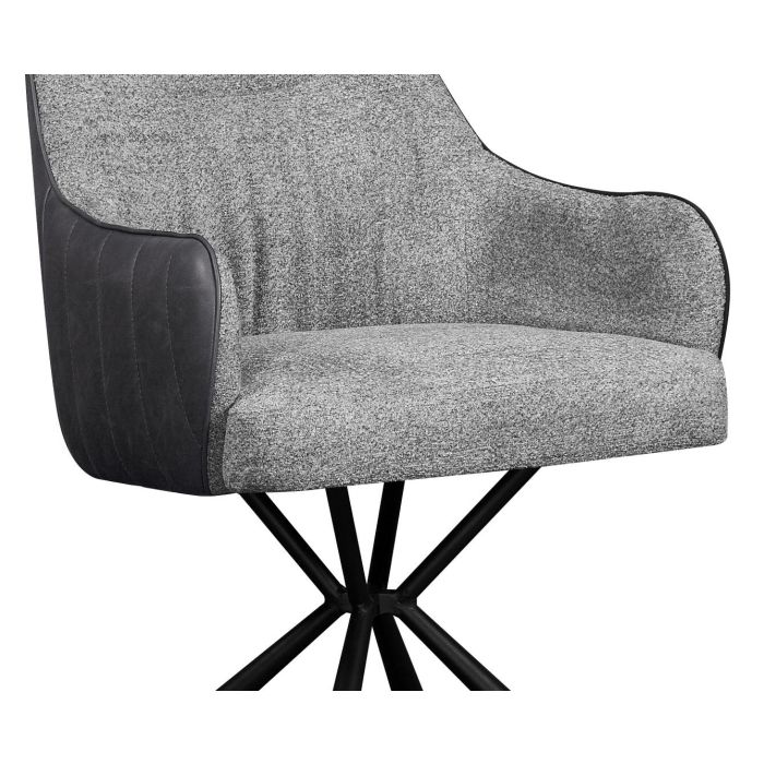 Silla Moderno DKD Home Decor Gris Negro 61 x 82 x 56 cm (2 Unidades) 1 Silla Moderno DKD Home Decor Gris Negro 61 x 82 x 56 cm (2 Unidades) 1