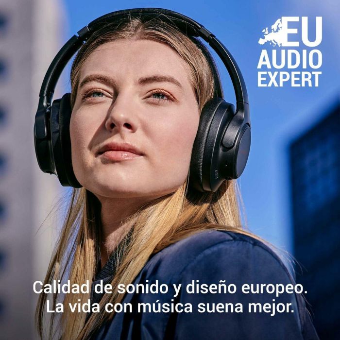 Energy Sistem Auriculares Silent ANC Inalámbricos con Cancelación de Ruido, Bluetooth 5.4, Negro 2 Energy Sistem Auriculares Silent ANC Inalámbricos con Cancelación de Ruido, Bluetooth 5.4, Negro 2