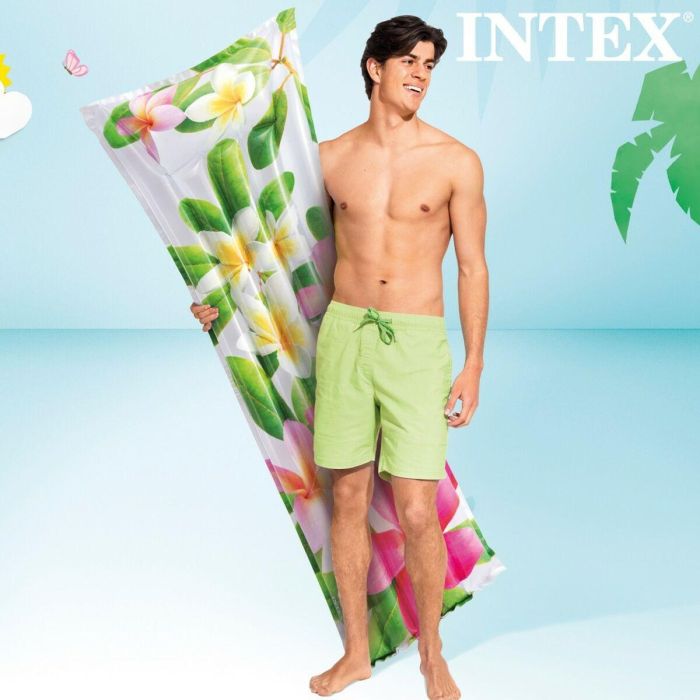 Colchoneta Hinchable Intex Tropical 183 x 14 x 69 cm (24 Unidades) 2