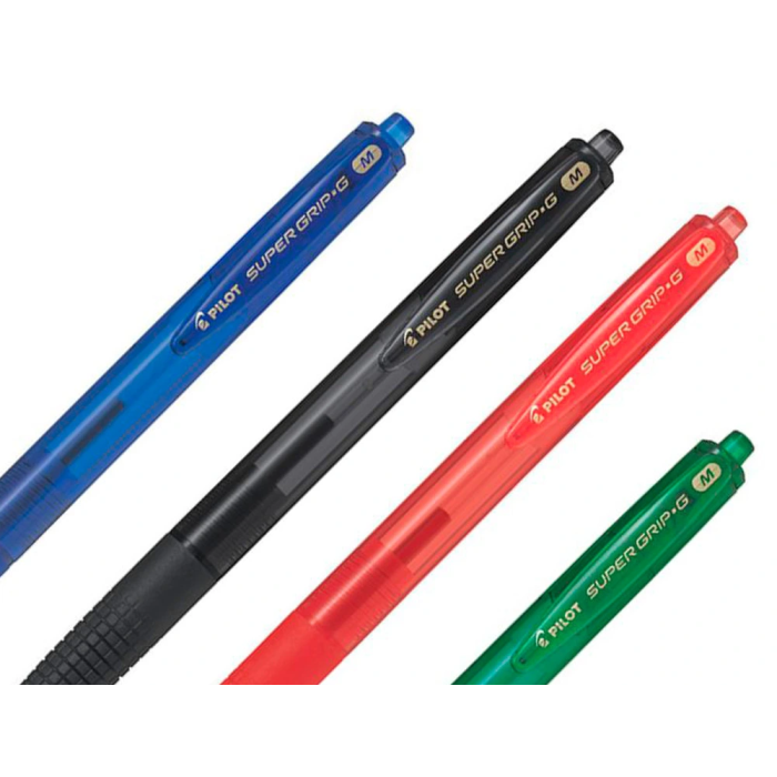 Pilot Bolígrafo Supergrip G Retráctil 1.0 mm Verde - Set de 12 Unidades (Set de 12) 4