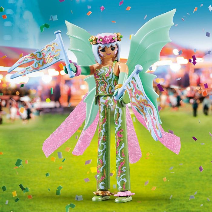 Playmobil Hada Con Zancos 70599 Figura con Velado Mágico para Espectáculos y Ferias 1