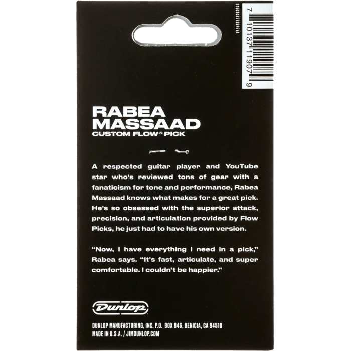 Dunlop Pack 6 Púas Signature Rabea Massaad Flow Standard 4 Dunlop Pack 6 Púas Signature Rabea Massaad Flow Standard 4