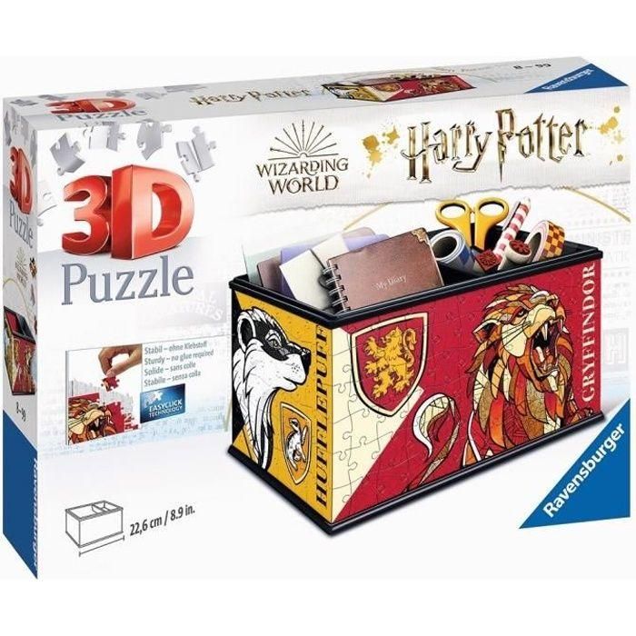 Caja de almacenamiento de rompecabezas 3D - Harry Potter