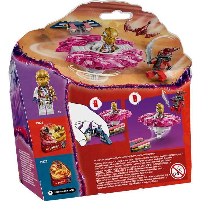 LEGO 71824 Spinner Spinjitzu Dragón de Sora Ninjago | Set Juguete con 2 Minifiguras Sora y Guerrero Dragónido +6 años 12 LEGO 71824 Spinner Spinjitzu Dragón de Sora Ninjago | Set Juguete con 2 Minifiguras Sora y Guerrero Dragónido +6 años 12