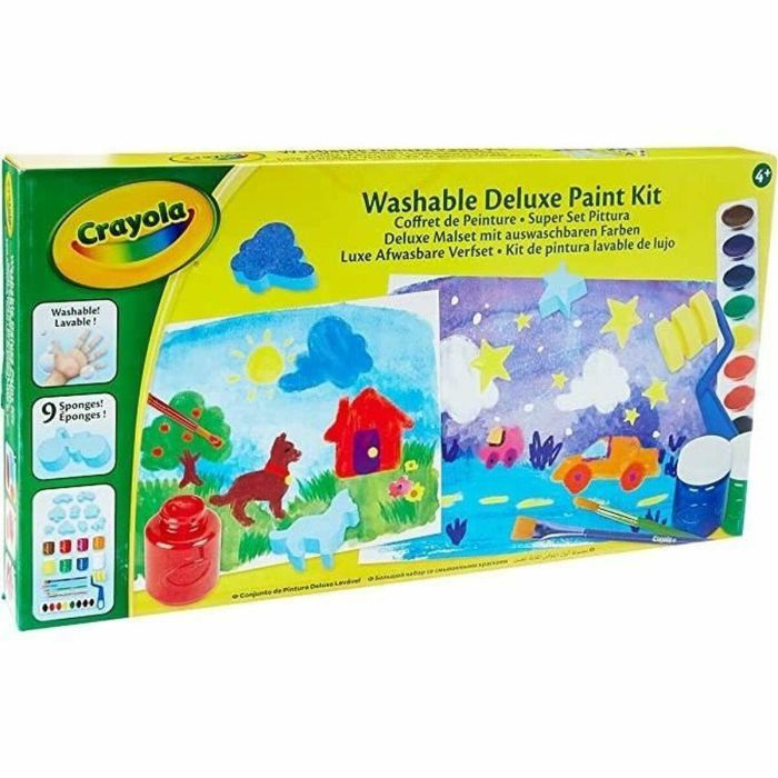 GOLIATH Set de Pintura Mi Conjunto con 8 Botellas Lavables, Rodillo, Pinceles, Esponjas y Paleta - Sin Manchas, Edad 4+ años GOLIATH Set de Pintura Mi Conjunto con 8 Botellas Lavables, Rodillo, Pinceles, Esponjas y Paleta - Sin Manchas, Edad 4+ años