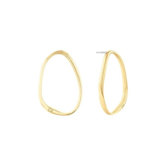 Pendientes Mujer Calvin Klein SCULPTURAL Acero Inoxidable Dorado Pendientes Mujer Calvin Klein SCULPTURAL Acero Inoxidable Dorado