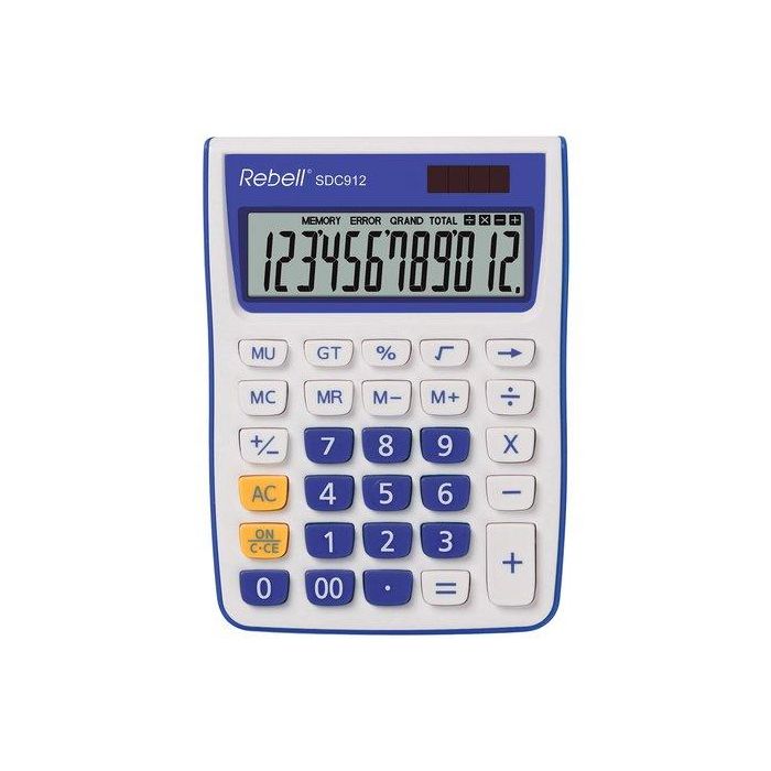 Calculadora Sobremesa Rebell 12 Digitos Sdc-912 Azul