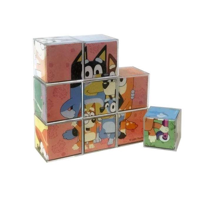 Rompecabezas bluey con 9 cubos. 21 x 22 x 6 cm 1 Rompecabezas bluey con 9 cubos. 21 x 22 x 6 cm 1