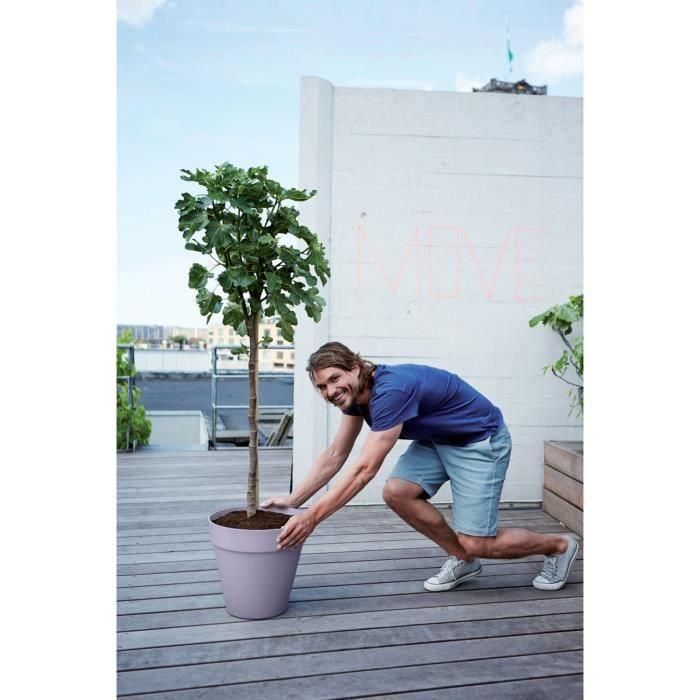 Maceta - Elho - Loft Urban Round - Ruedas 50 - Morado - L 49 x An 48,5 x Al 45 cm - Exterior - 100% reciclado 4 Maceta - Elho - Loft Urban Round - Ruedas 50 - Morado - L 49 x An 48,5 x Al 45 cm - Exterior - 100% reciclado 4