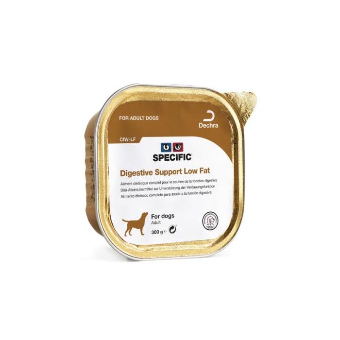 Dechra Digestive Support Low Fat para perros, 6x300 gr - Soporte digestivo bajo en grasa