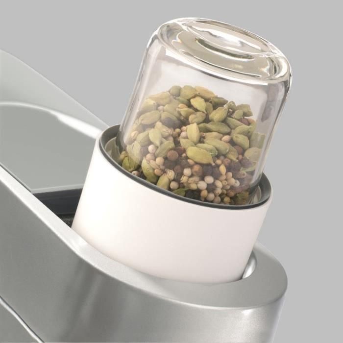 Kenwood AT320B Accesorios 3 en 1: Mini Picadora, Molino, Licuadora. Tanques de Vidrio Alta Resistencia. Para Especias, Comida Bebés.