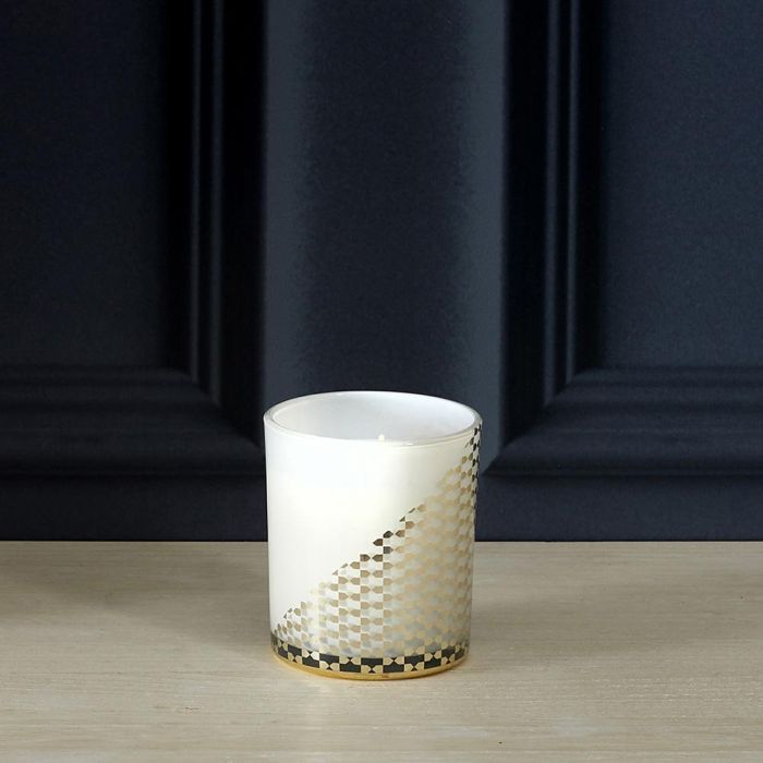 Home Deco Factory Bougie Vela Perfumada con Joya Dorada - Flor de Cerezo o Vainilla 4