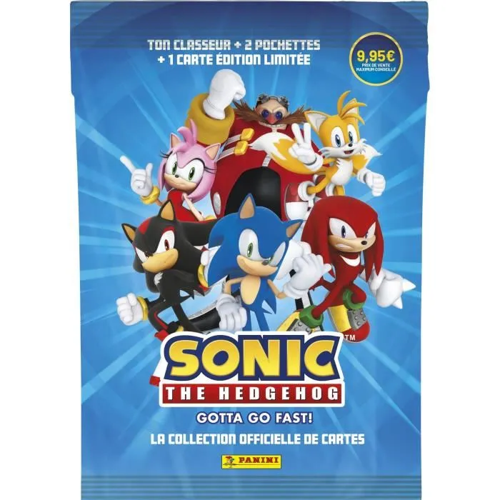 Panini Pack de Inicio Sonic the Hedgehog Classic Carpeta 2 Bolsillos Tarjeta Edición Limitada PAN8051708015348 Panini Pack de Inicio Sonic the Hedgehog Classic Carpeta 2 Bolsillos Tarjeta Edición Limitada PAN8051708015348