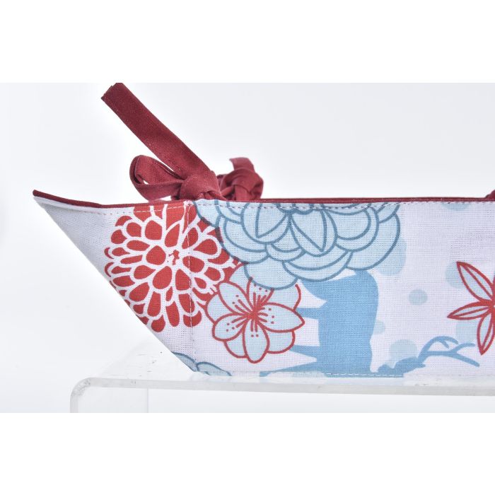 Cesta Navidad Moderna DKD Home Decor Azul Celeste Rojo 30 x 10 x 30 cm (12 Unidades) 1