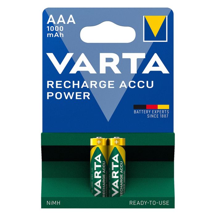 Varta 5703301402 Pilas Recargables Ni/MH HR03 AAA 1000mAh Accu Power 2Uds