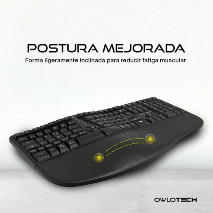 Teclado y Ratón Owlotech EK500 Negro 4