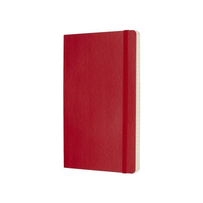 Moleskine Cuaderno Clásico Tapa Blanda QP616F2 Rojo Escarlata L (13x21cm) Rayada 192 Páginas 1