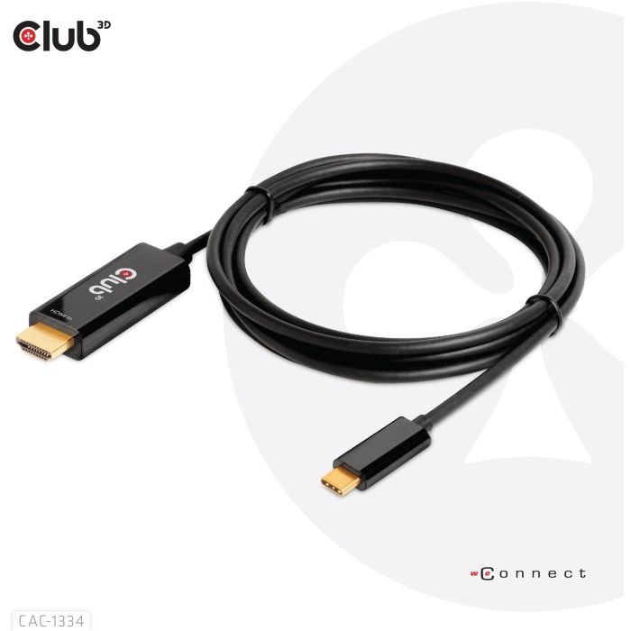 Club 3D CAC-1334 Cable HDMI a USB-C, Activo 4K60Hz, 1.8m, Negro 7