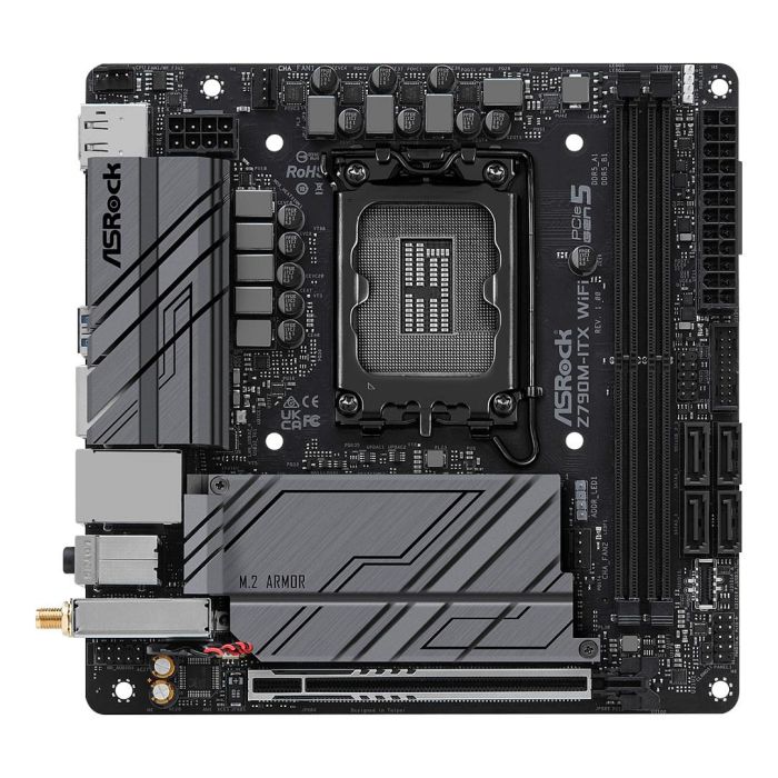 ASRock Z790M-ITX Wifi Placa Base Mini ITX, Intel Z790, LGA 1700, DDR5, Wi-Fi 6E 2