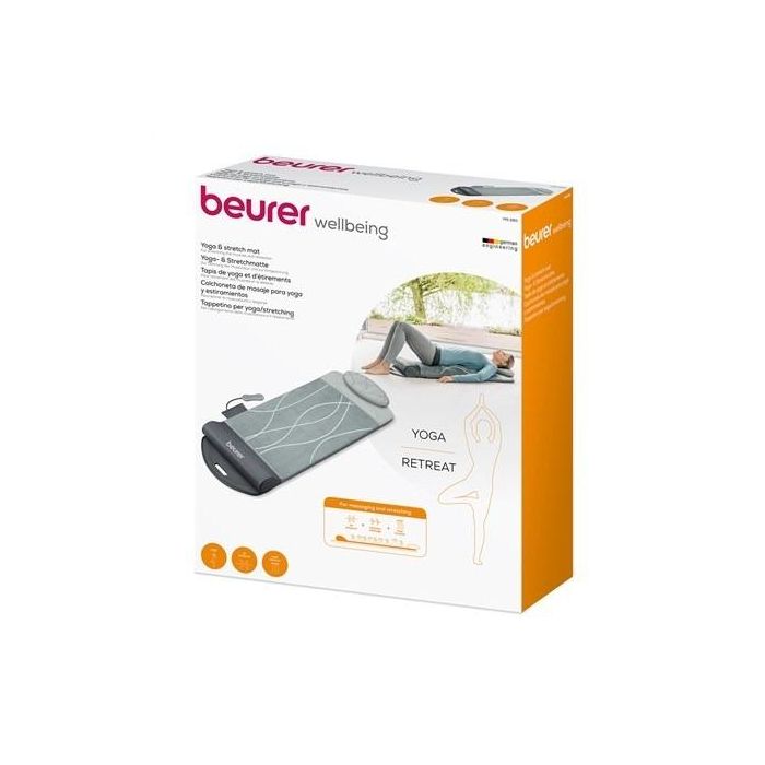 Beurer MG-280 Colchoneta de Masaje Eléctrica para Yoga y Estiramientos con 7 Bolsas de Aire, 3 Intensidades y 4 Programas 7 Beurer MG-280 Colchoneta de Masaje Eléctrica para Yoga y Estiramientos con 7 Bolsas de Aire, 3 Intensidades y 4 Programas 7