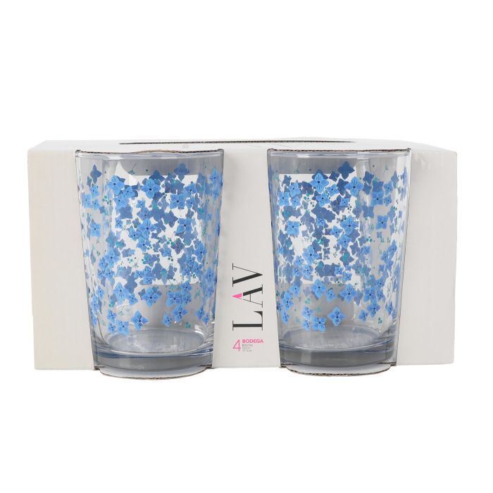 Set 4 Vasos Sidra 520 cc Flores LAV (6 Cajas) 1 Set 4 Vasos Sidra 520 cc Flores LAV (6 Cajas) 1
