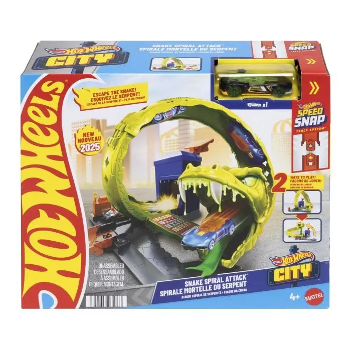 Hot Wheels Ataque Espiral Serpiente JBM63 Mattel Juego Infantil de Coches y Pistas con Loop y Serpiente 1 Hot Wheels Ataque Espiral Serpiente JBM63 Mattel Juego Infantil de Coches y Pistas con Loop y Serpiente 1