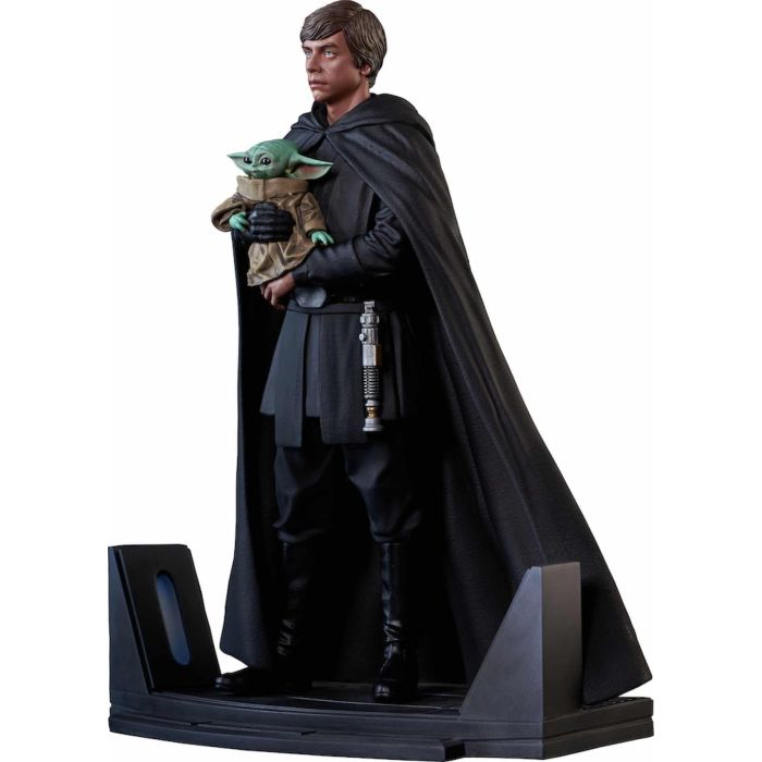 Diamond collection Figura Diamond Select Toys Star Wars Luke Skywalker & Grogu The Mandalorian Premier 1/7 Scale 25 cm