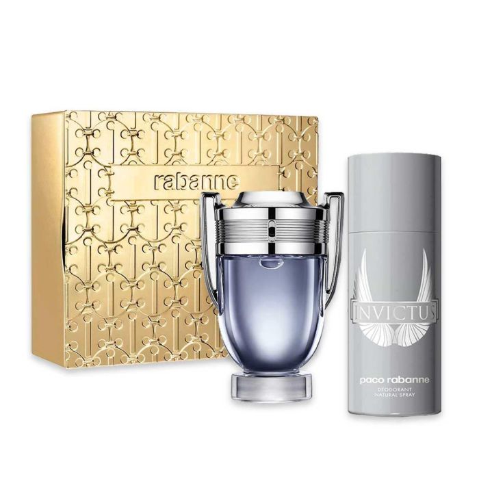 Paco Rabanne Invictus eau de toilette 100 ml vaporizador + desodorante spray Paco Rabanne Invictus eau de toilette 100 ml vaporizador + desodorante spray