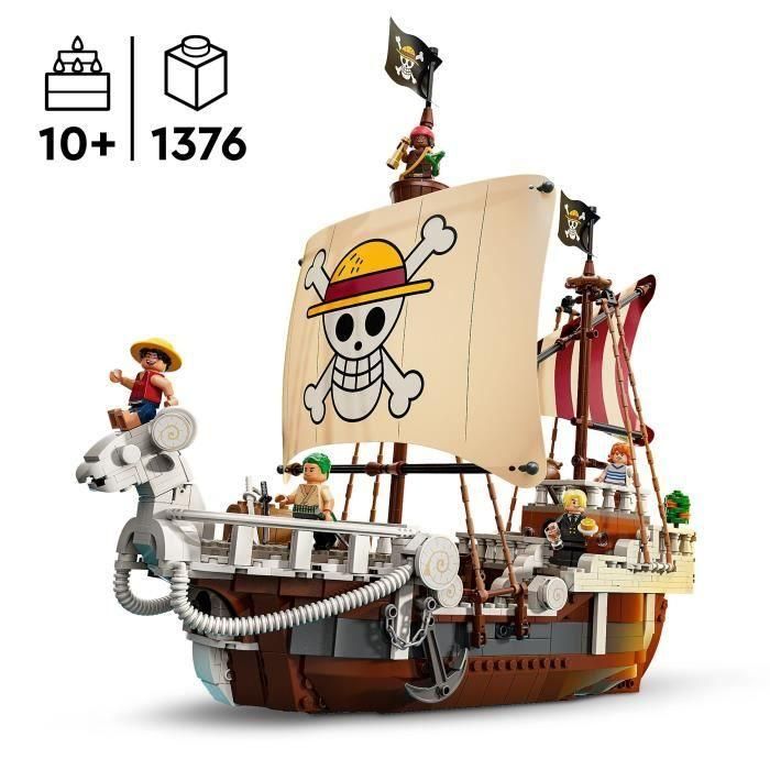 LEGO 75639 Barco Pirata One Piece Navegando Alegre - Set de Construcción para Niños de 10 Años 1