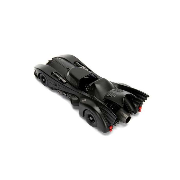 Coche metal batmóvil 1989, incluye figura batman de metal 7 cm escala 1:24 30x15x11 cm 24