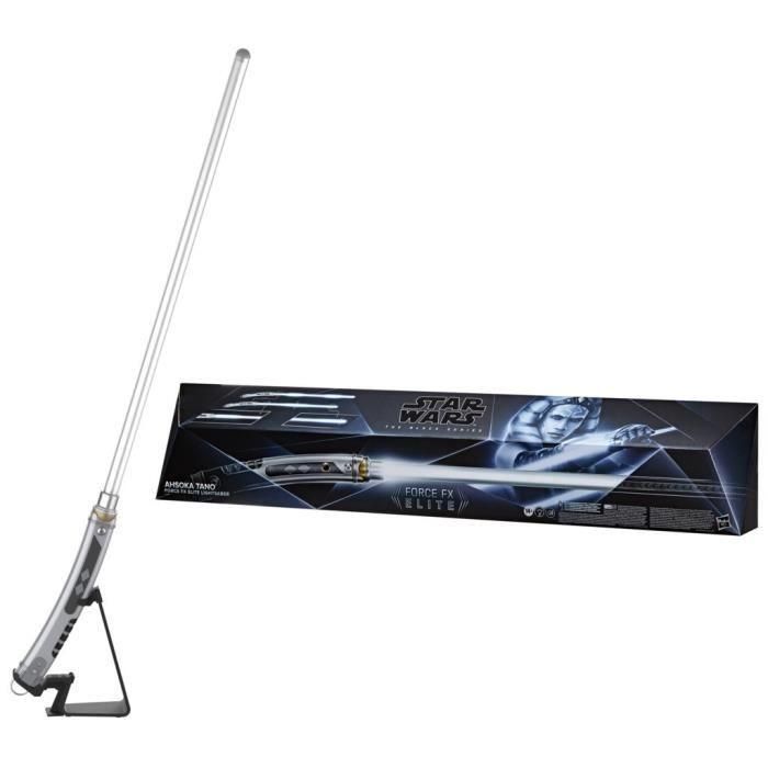 Hasbro Sable de luz electrónico Ahsoka Tano Force FX Elite con LED y efectos de sonido premium Star Wars The Black Series +14 años 4 Hasbro Sable de luz electrónico Ahsoka Tano Force FX Elite con LED y efectos de sonido premium Star Wars The Black Series +14 años 4
